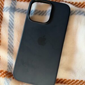 Apple Black Silicone Phone 13 pro Case
